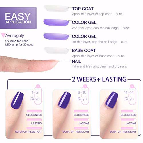 Gellen Gel Nail Polish Kit, Classic Nudes 8