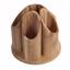 MobileVision Bamboo Circular Rotating Makeup Organizer Thumbnail 3