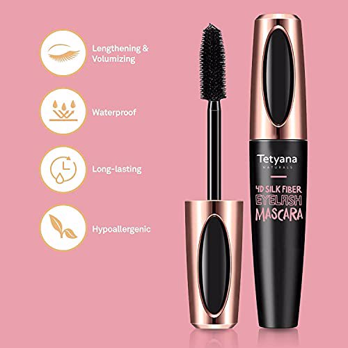 Tetyana naturals 4D Silk Fiber Lash Mascara Waterproof 4