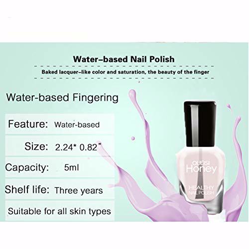 Tophany Non Toxic Nail Polish Set Teens 6 Bottles, 5ML 6