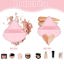 Pimoys 6 Pieces Powder Puff Face Soft Triangle Makeup Black and Pink Thumbnail 4