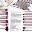 BS-MALL Makeup Brush Set 18 Pcs Purple Thumbnail 3