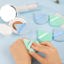 Pimoys 6 Pieces Powder Puff Face Soft Triangle Makeup Blue and Green Thumbnail 5