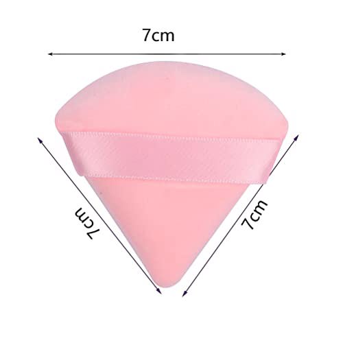 Pimoys 6 Pieces Powder Puff Face Soft Triangle Makeup Pink 3