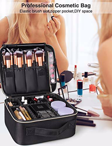 MONSTINA Makeup Train Cases Professional Travel Makeup Bag 7