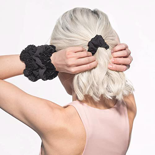 Kitsch Ultra Textured Scrunchies, Black 5