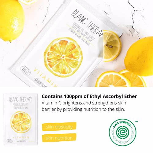 BALLONBLANC Therapy Relaxing Self Care Face Facial Mask, 6 Masks A set 3