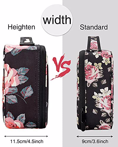 Relavel Travel Makeup Train Case with Adjustable Dividers for Cosmetics 5