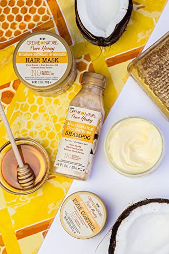 Creme of Nature Pure Hair Mask Jar, Honey 3