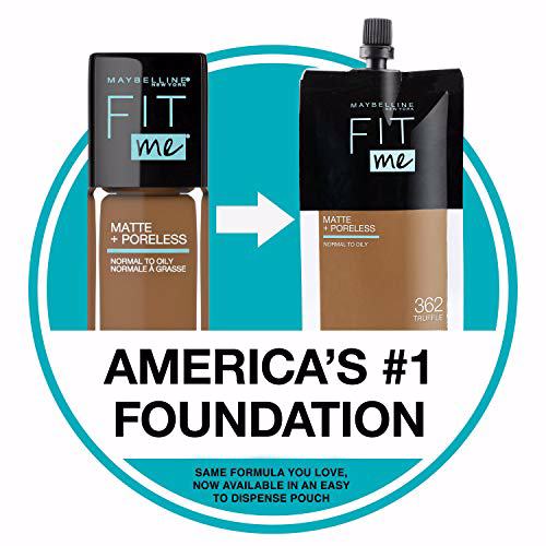 Maybelline New York Fit Me Matte + Poreless Liquid Foundation 358 Lattee 4