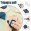 Pimoys 6 Pieces Powder Puff Face Soft Triangle Makeup Peacock Blue Thumbnail 4