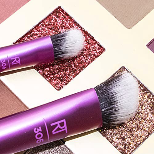 Real Techniques Perfect Crease Makeup Brushes, Apply & Blend Eye Shadow, Set of 2 2