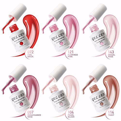 Gellen UV Gel Nail Polish Kit, Pink Nudes 2