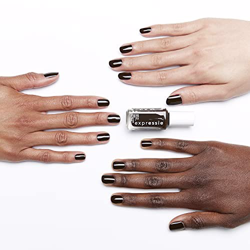 essie expressie Quick-Dry Vegan Nail Polish, 90 take the espresso 3