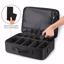 Garsumiss Travel Makeup Case Professional Cosmetic Double Layer Black Thumbnail 5
