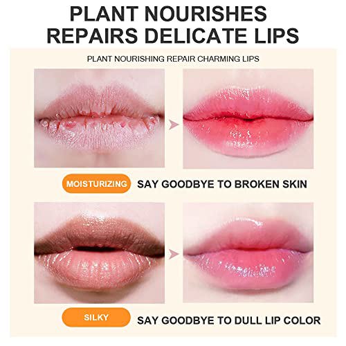 BINGBRUSH 2Pcs Crystal Flower Jelly Color Changing Lipstick 5