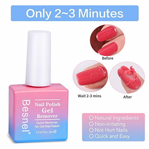 Besnel Gel Nail Polish Remover 5 Pack 4
