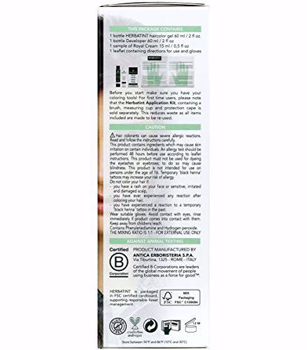 Herbatint Permanent Haircolor Gel, 6D Dark Golden Blonde 2