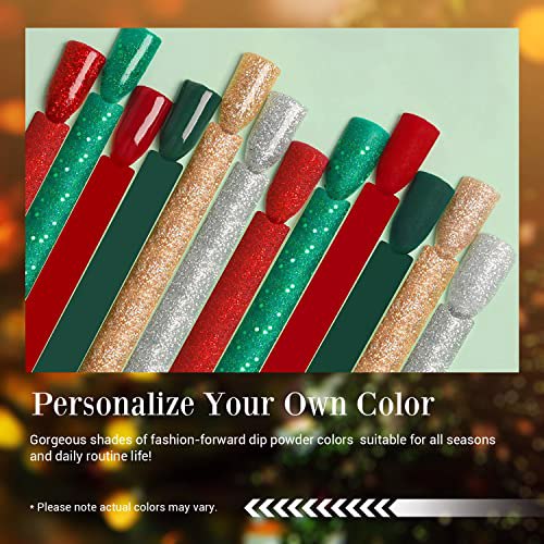 AZUREBEAUTY Dip Powder Set, Cm-Happy New Year 2