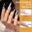 Modelones Gel Nail Polish Set 6 Colors Black Gold Glitter Thumbnail 6
