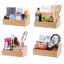 MobileVision Bamboo Make Up Organizer & Cosmetic Holder Thumbnail 6