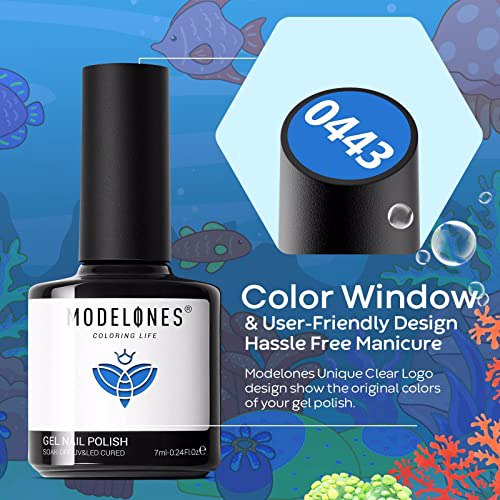 Modelones Gel Polish -6 Colors Pink Purple 8