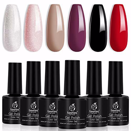 Beetles Gel Nail Polish Holiday Set - Magic New Year 6 Colors