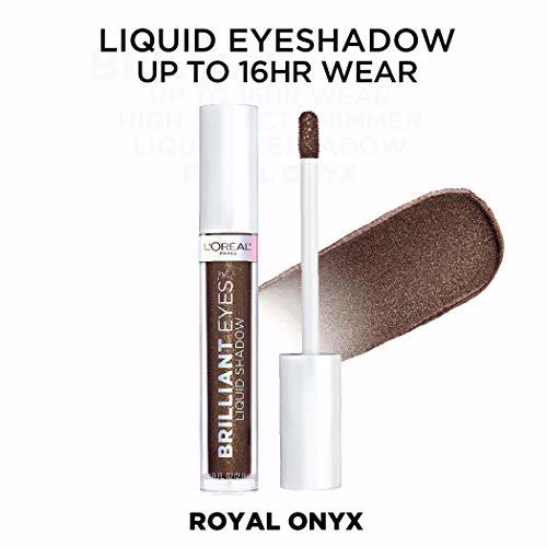 L'Oreal Paris Makeup Brilliant Eyes Shimmer Liquid Eye Shadow Royal Onyx 10