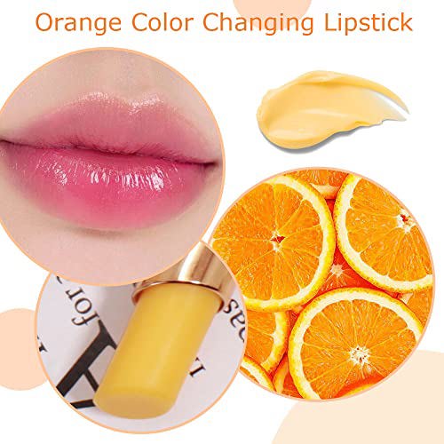 BINGBRUSH 2 Pcs Orange Color Changing Lipstick Queen 2