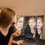 deweisn Trifold Lighted Vanity Mirror with 21 LED Lights Black Thumbnail 7