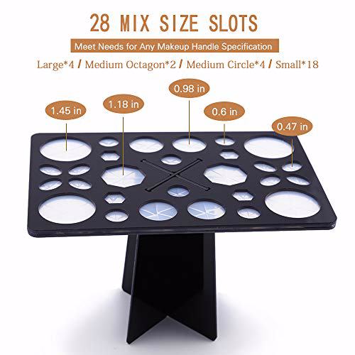 Diolan Makeup Brush Cleaning Mat & Makeup Brush Drying Rack 5