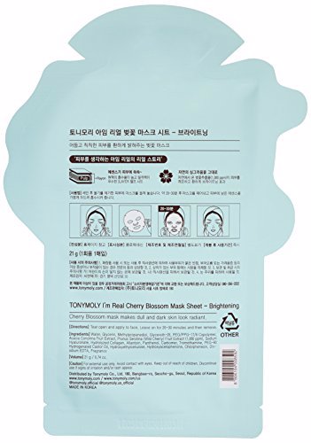 TONYMOLY I'm Real Cherry Blossom Brightening Mask Sheet 2