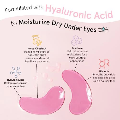 grace & stella Award Winning Under Eye Mask, 24 Pair Pink 4