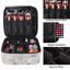 MONSTINA Makeup Train Cases Professional Travel Bag Cosmetic Cases Marble White Thumbnail 3