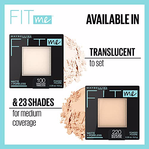 Maybelline New York Fit Me Matte + Poreless Pressed Face Powder Makeup, Java 5
