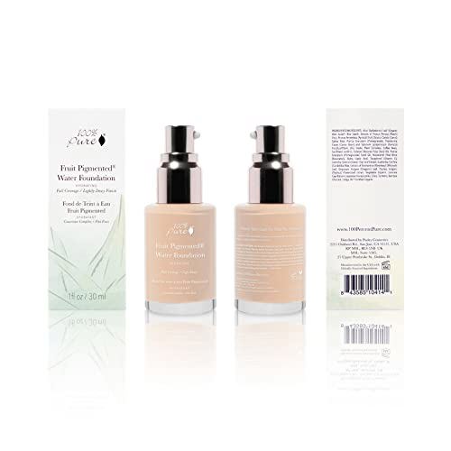 100% PURE Fruit Pigmented Full Coverage Water Foundation Warm 2.0 w/Yellow 8