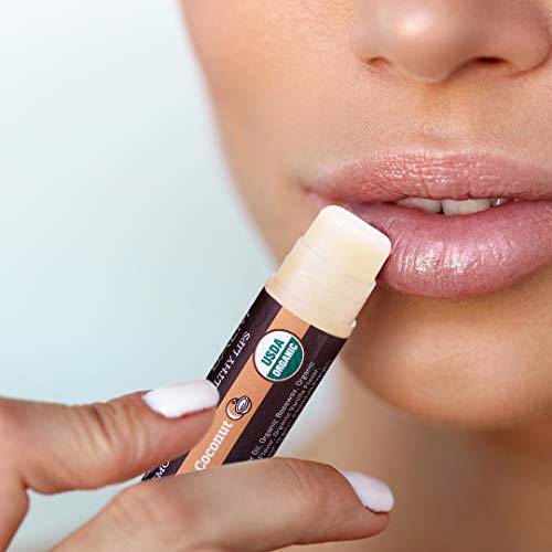 USDA Organic Lip Balm 4-Pack by Earth's Daughter Creamy Coconut 9