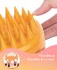 EUHOME Scalp Massager Shampoo Brush 2 pack Orange Pink Thumbnail 2