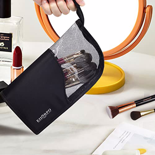 EIIORPO Makeup Brush Organizer Bag Travel Cosmetic 4